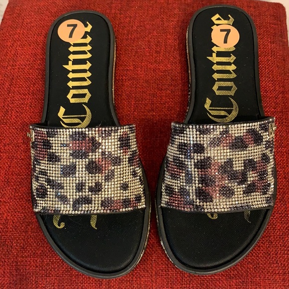 Juicy Couture | Shoes | Nwot Juicy Couture Rhinestone Slides | Poshmark